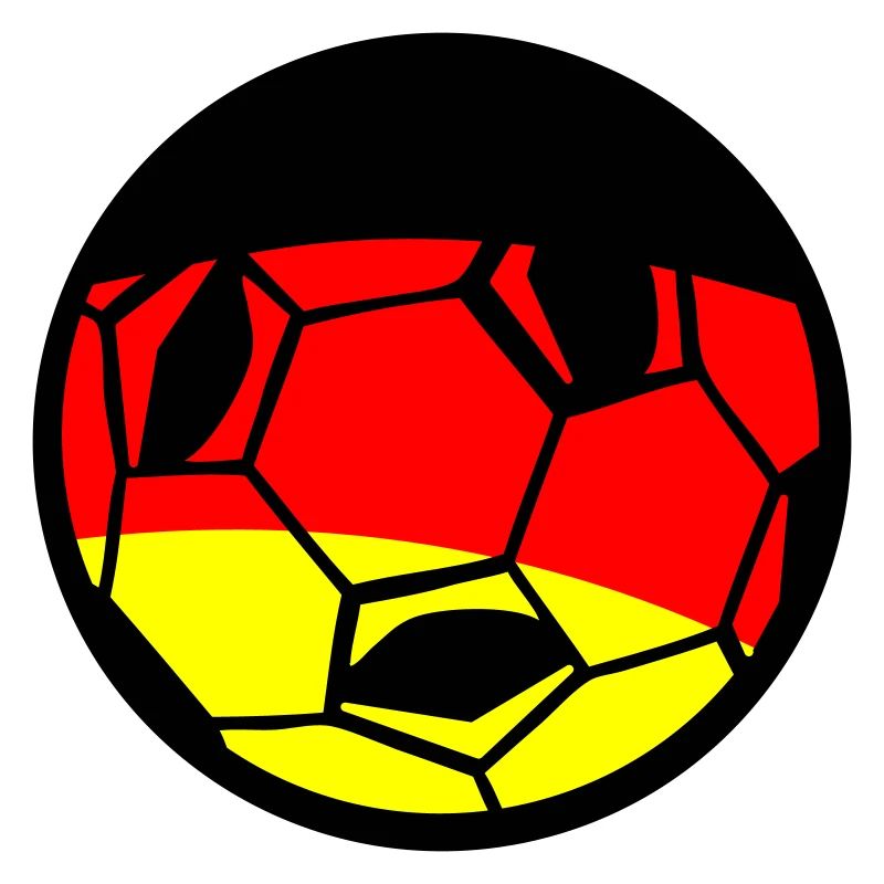Fußball Deutsche Flagge Kunst