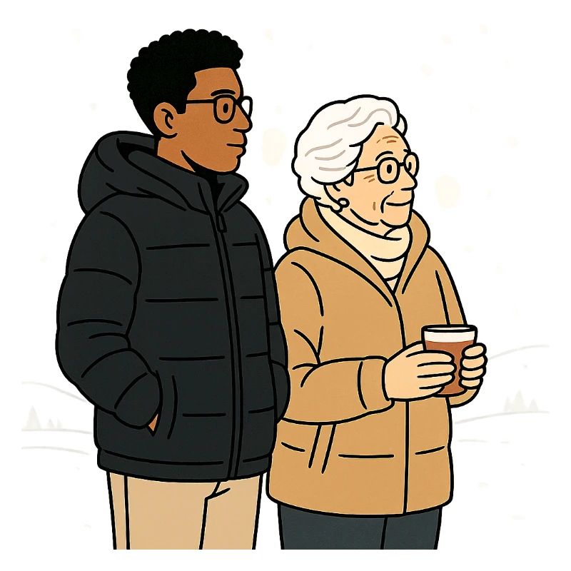 Grand-mère Karin avec son petit-fils