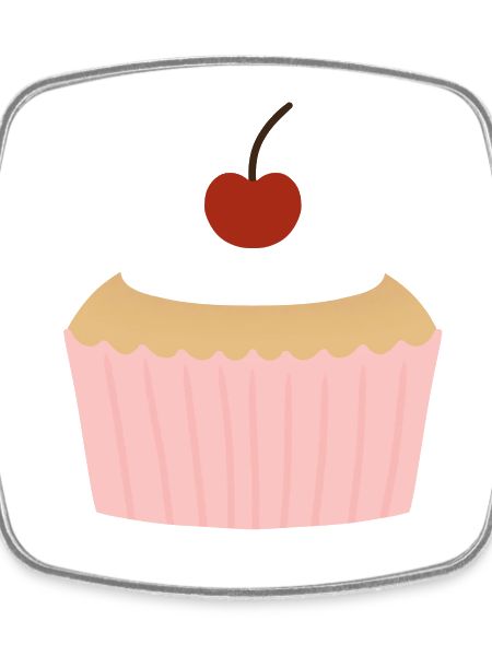 Pastel Cupcake with Cherry