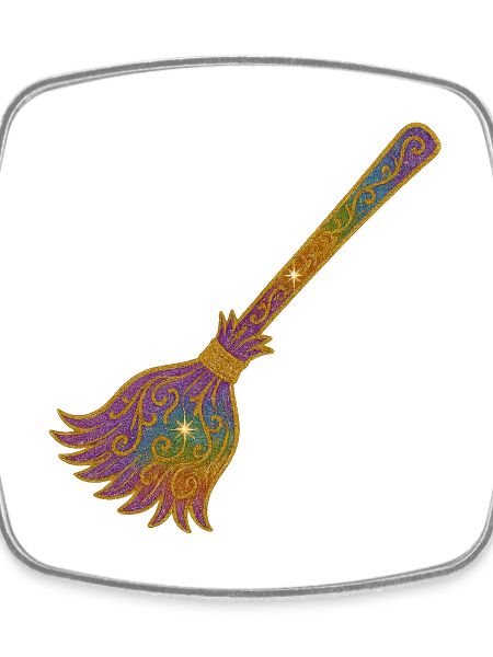 Rainbow Glitter Broom Magic
