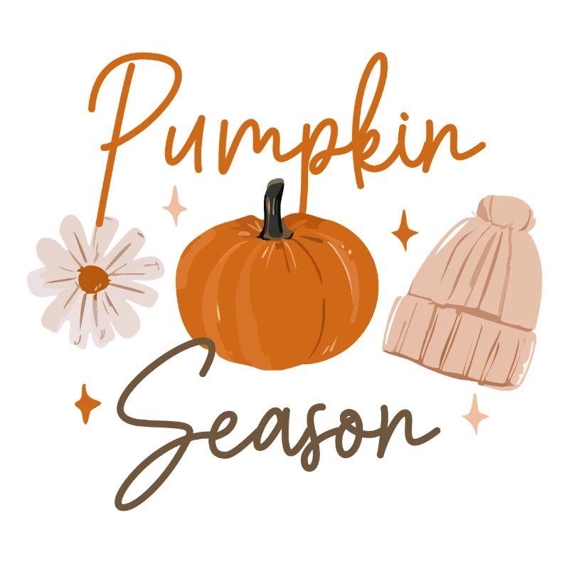 Kürbis Saison Gemütlicher Herbst Druck