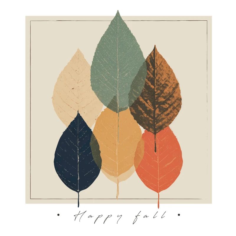Autumn Leaf Mosaic: Retro Palette