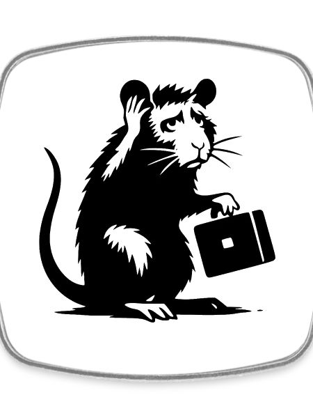 Rat with briefcase