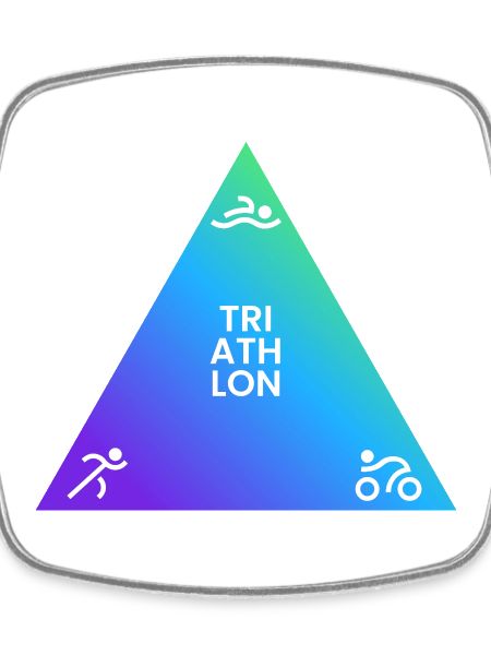 Triathlon Triangle Gradient Logo