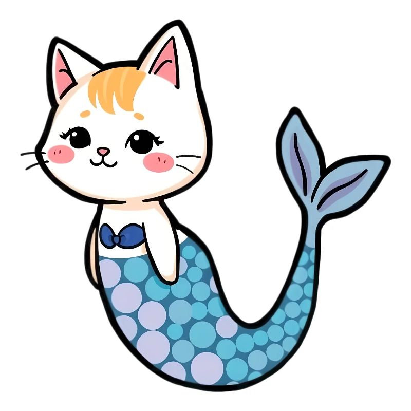 Chat comme sirène