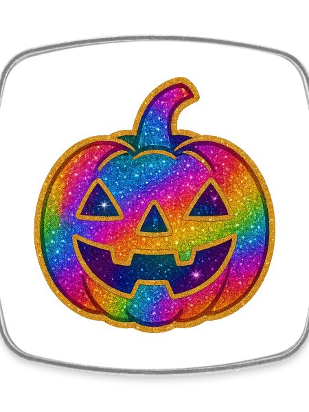 Rainbow Glitter Pumpkin