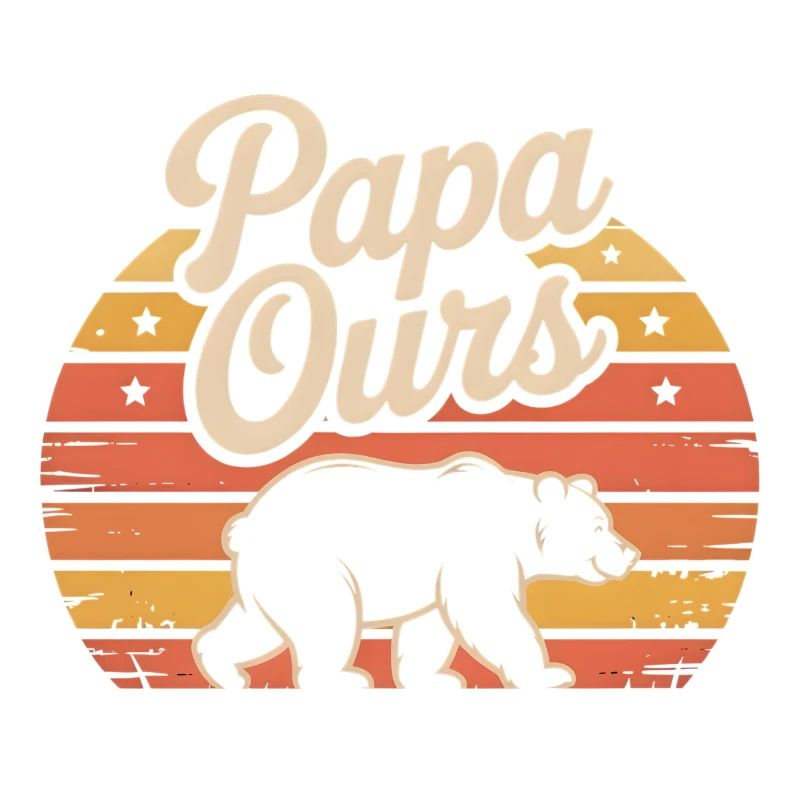 Papa Bear Retro Sun