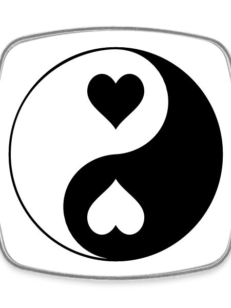 Heart YinYang Contrast
