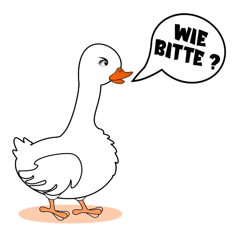 SELF-CONFIDENCE GOOSE AS PLEASE