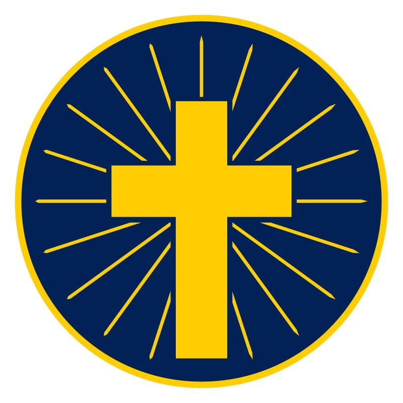 Croix Dorée Avec Rayons