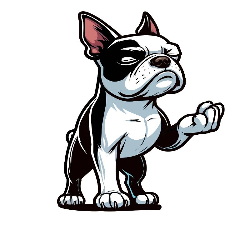 Sprich mit der Pfote Boston Boston terrier Bostie