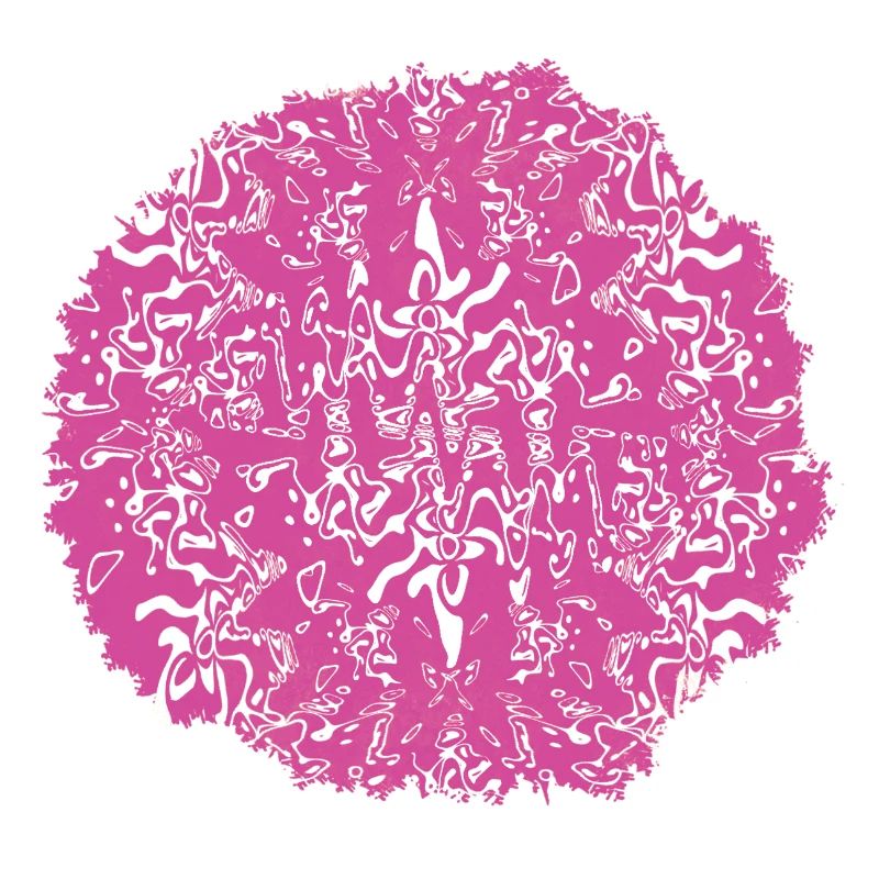 Circle Rose Pink Pattern