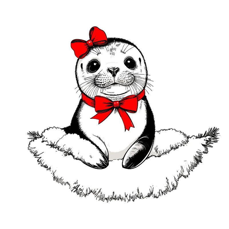 Phoque Bow-tiful – Édition de Noël