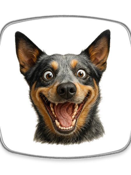 Laughing Dog Head