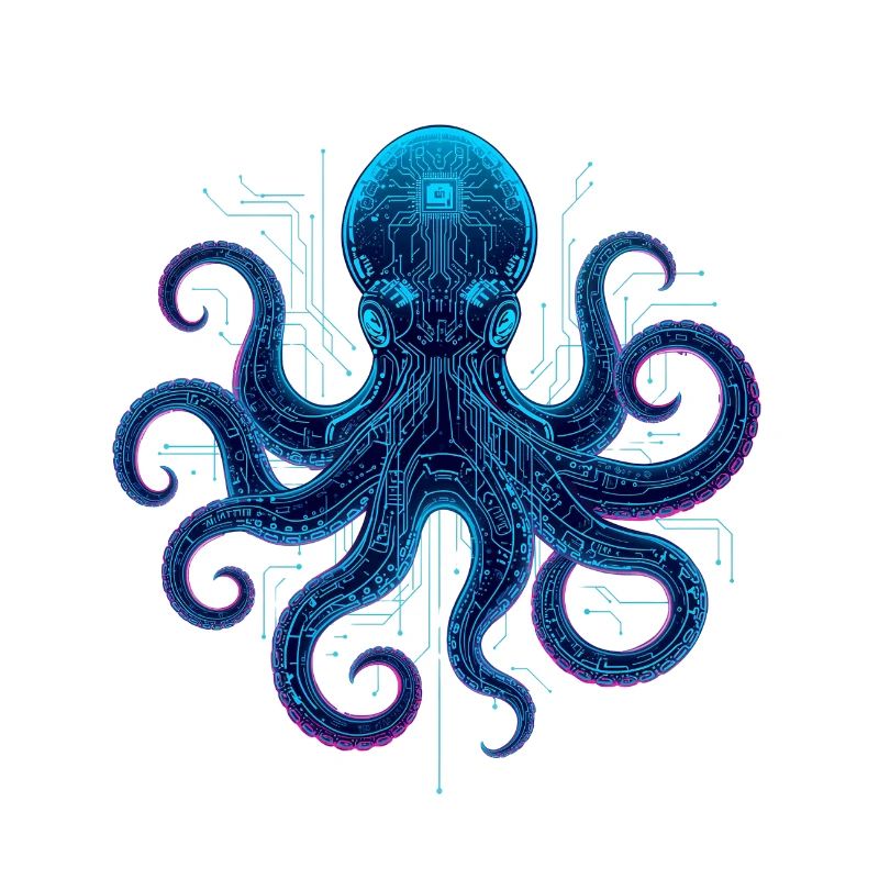 Cyberneon Octopus circuits