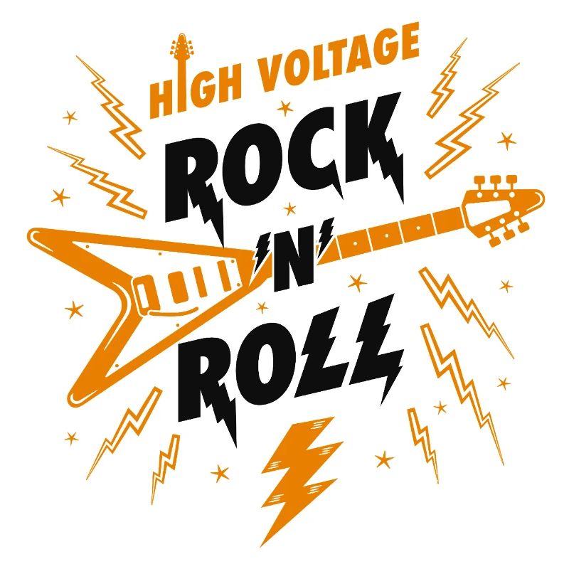 Guitare rock n roll haute tension
