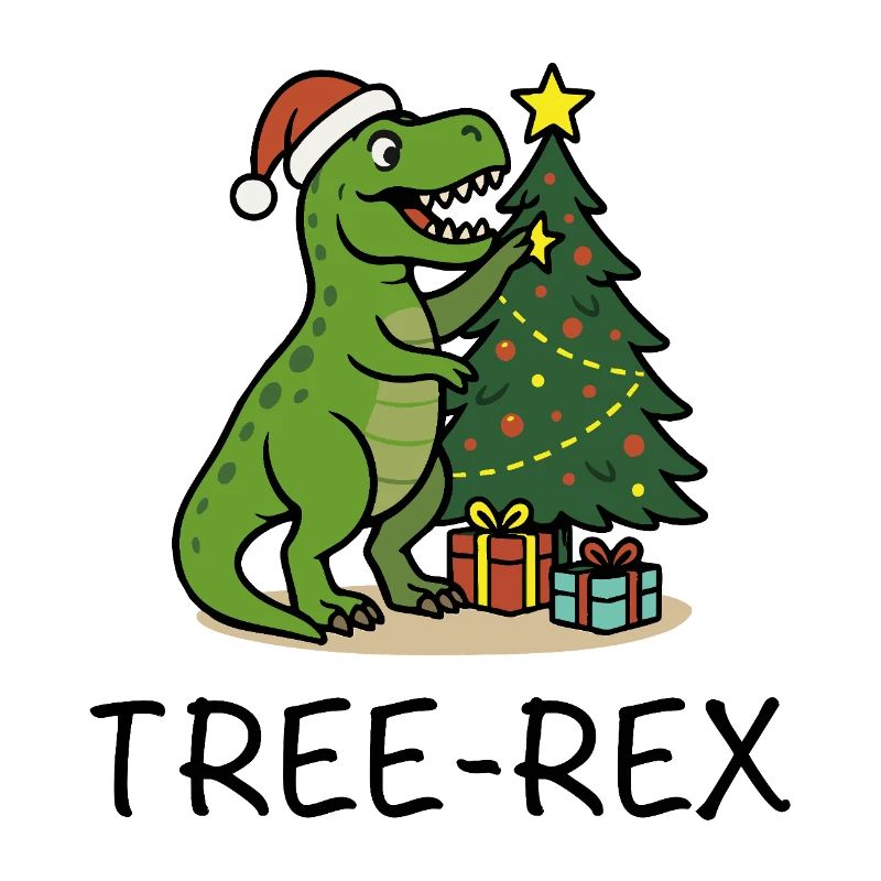 Tree-Rex – Style Noël moche
