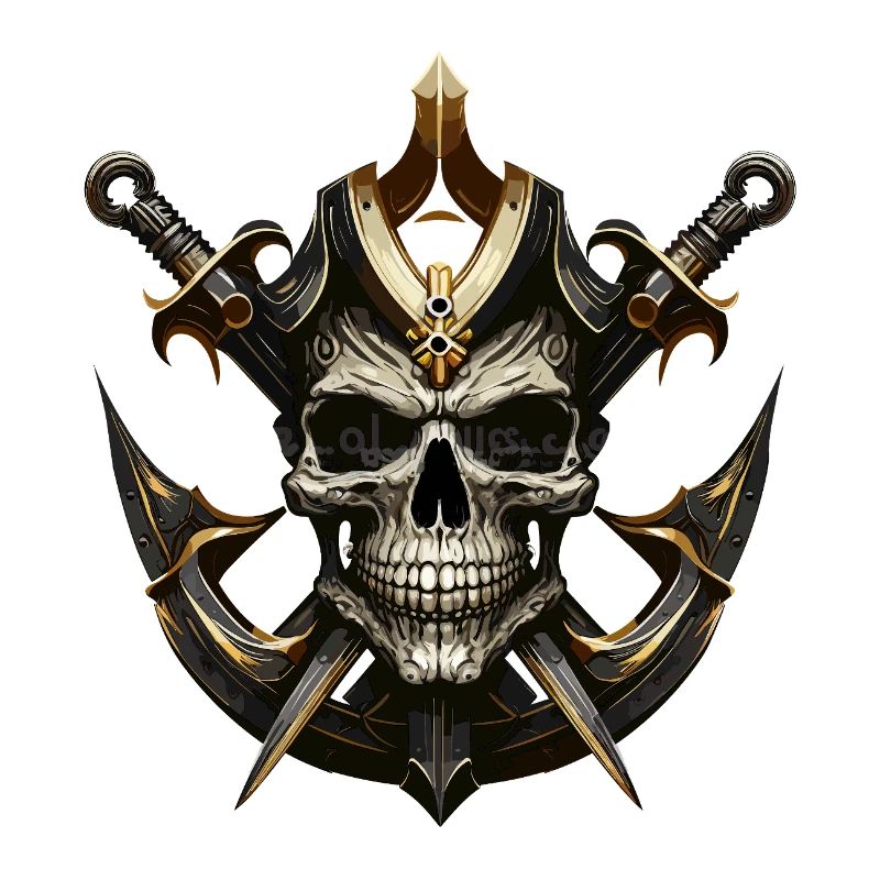 Schädelkrieger mit Schwertern