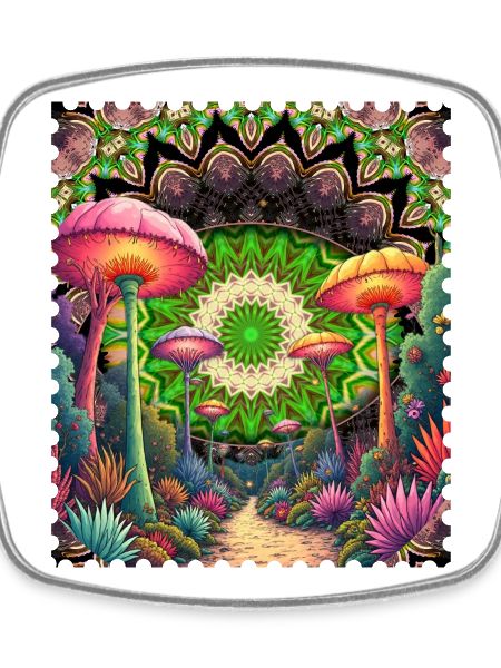Psychedelic Mushroom Landscape Mandala