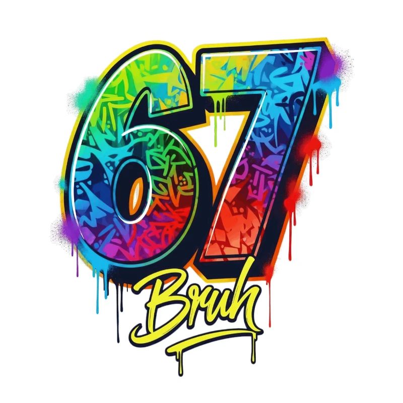 6 7 Meme – Graffiti Bruh Edition