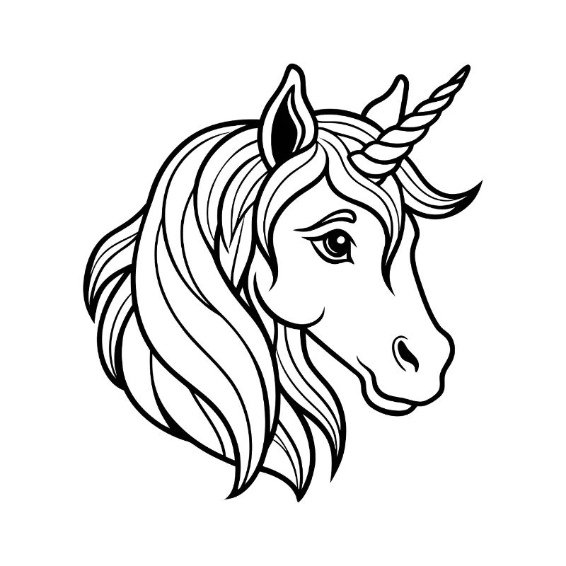 Unicorn head