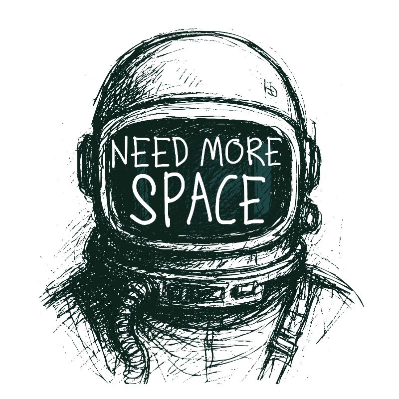 Besoin de plus de discours d’astronaute spatial Dessin