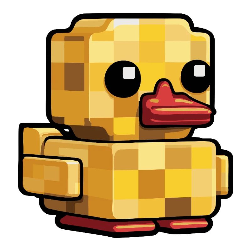 Pixel Duck Rétro Look