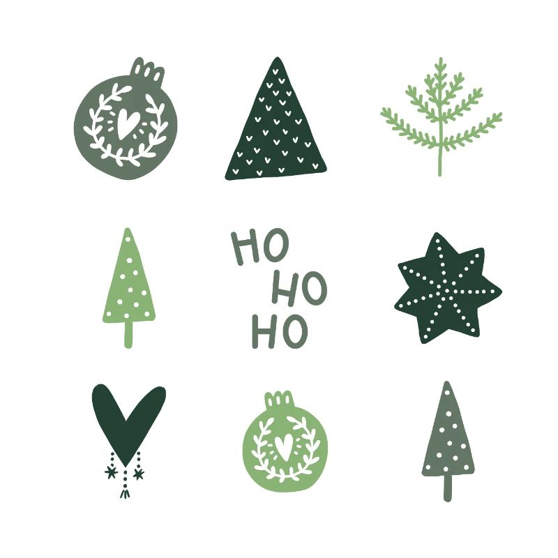 HO HO HO - VERT SAPIN