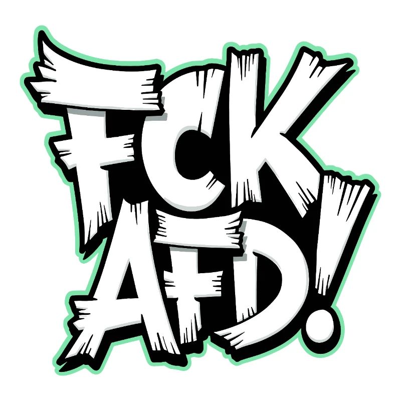 FCK AFD political statement against the right wing