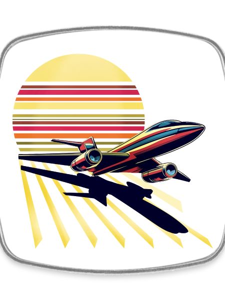 Retro Sunset Jet Flight