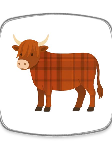 Warm tartan cow