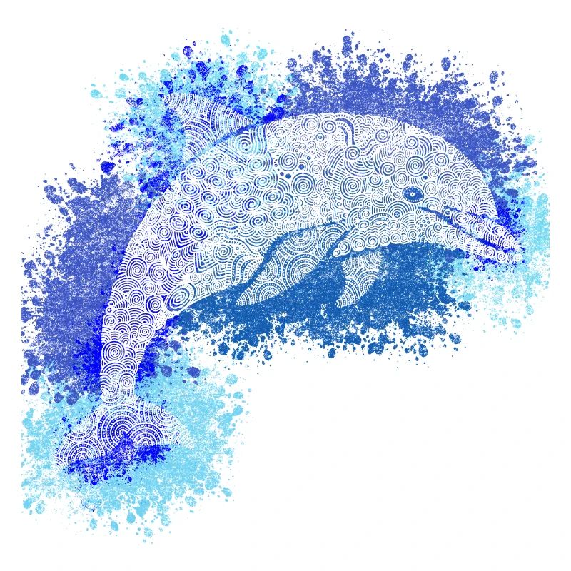Zentangle Dolphin