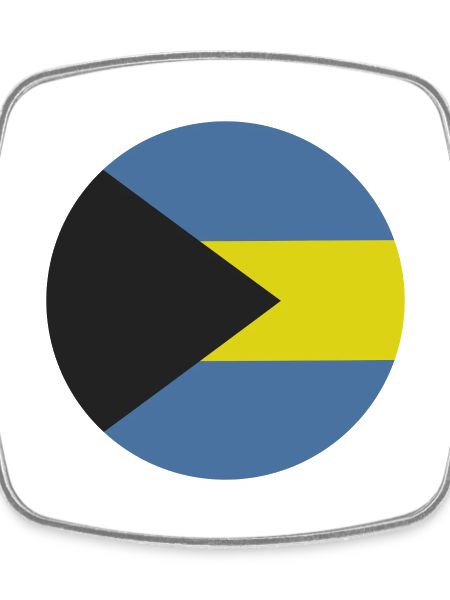 Drapeau rond des Bahamas