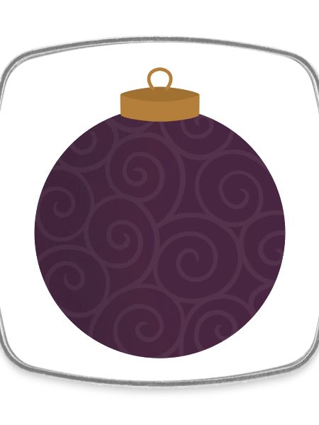 Swirled Purple Ornament