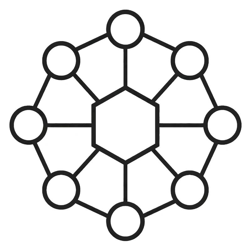Mandala Hexagonal Géométrique