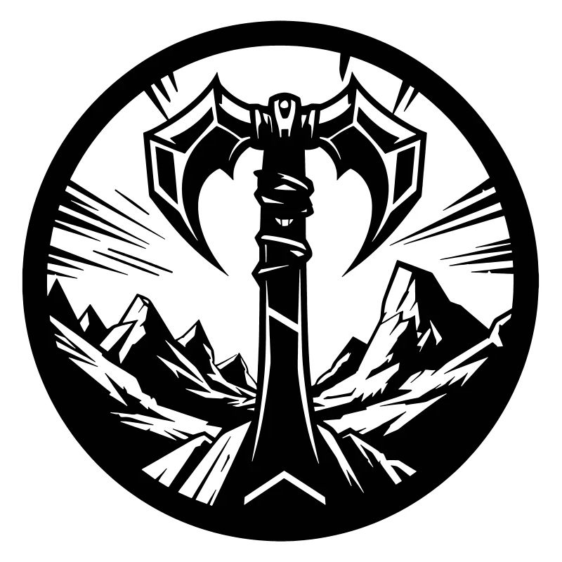 Barbarian Symbol – Tribal Axe