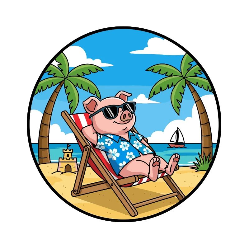 Ambiance Vacances d’été à Cool Pig Beach