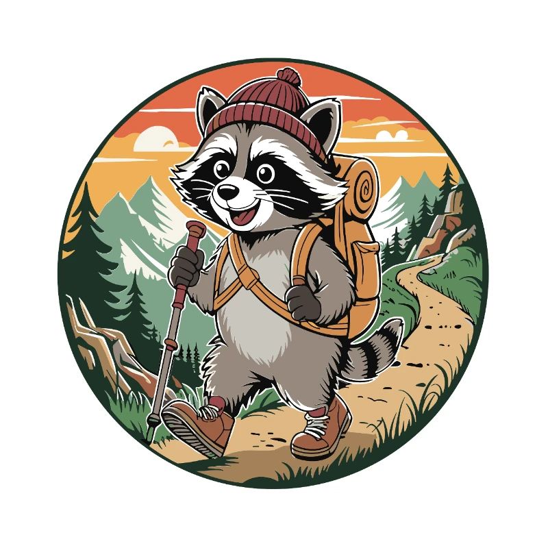 Joyeuse randonnée Aventure de Ratons Laveurs