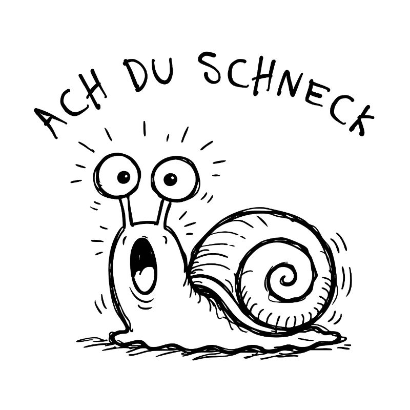 Oh You Snail Funny Saying Doodle