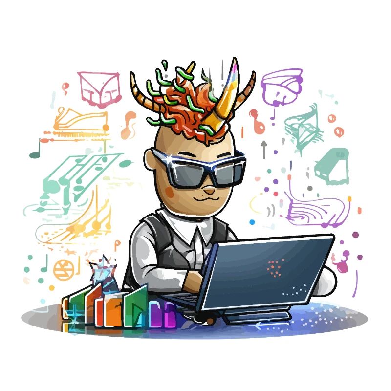 Infernal designer on laptop