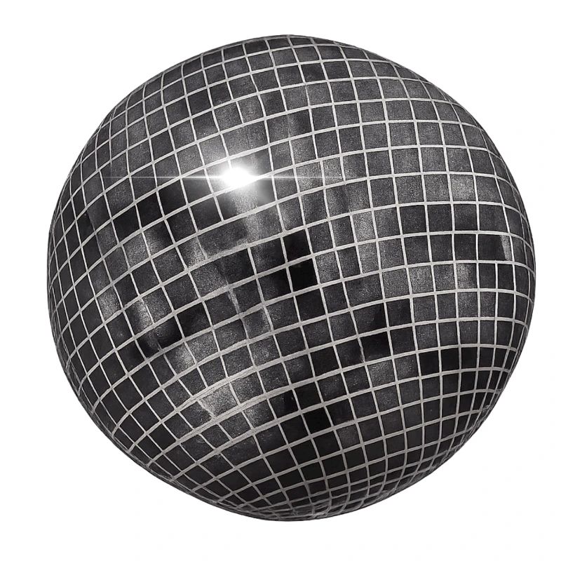 Geometric glitter sphere