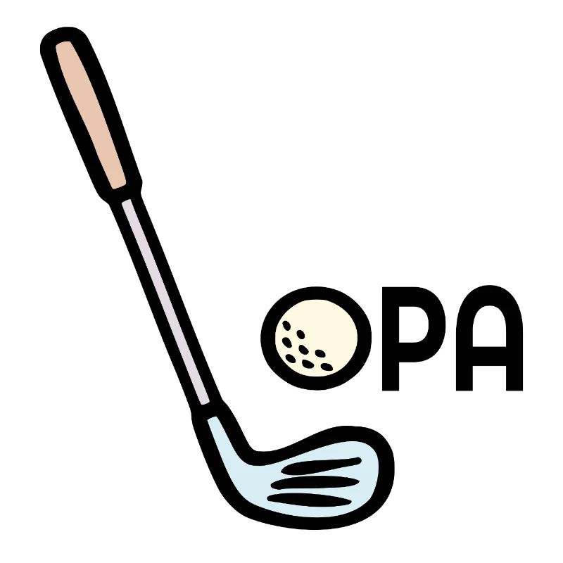 Golf Opa Golfschläger