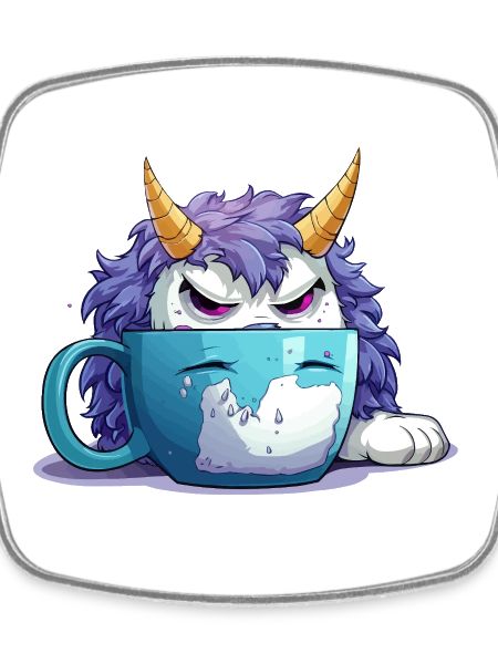 Grummel-Monster im Kaffeebecher