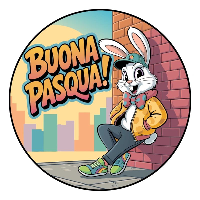 Happy Easter Urban Rabbit
