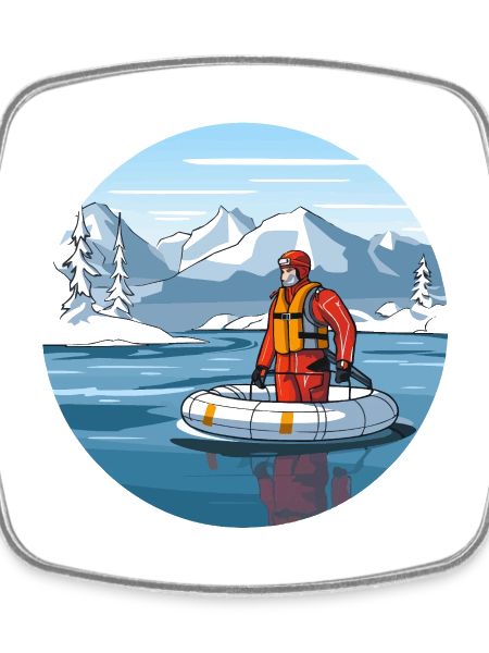 Alpine Rettungsfahrt im Eissee