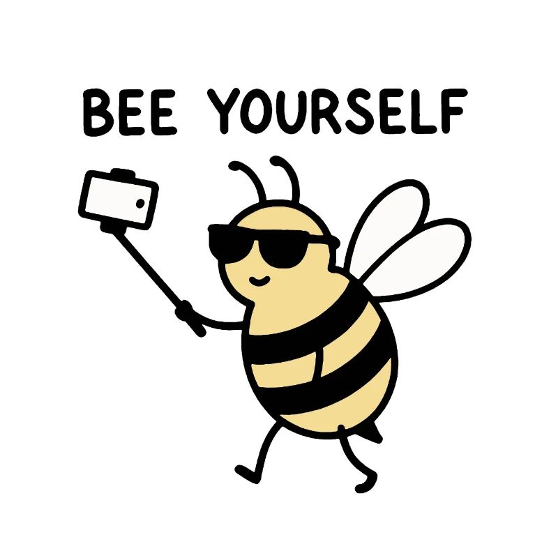 Selfie Bee avec lunettes de soleil - Bee Yourself