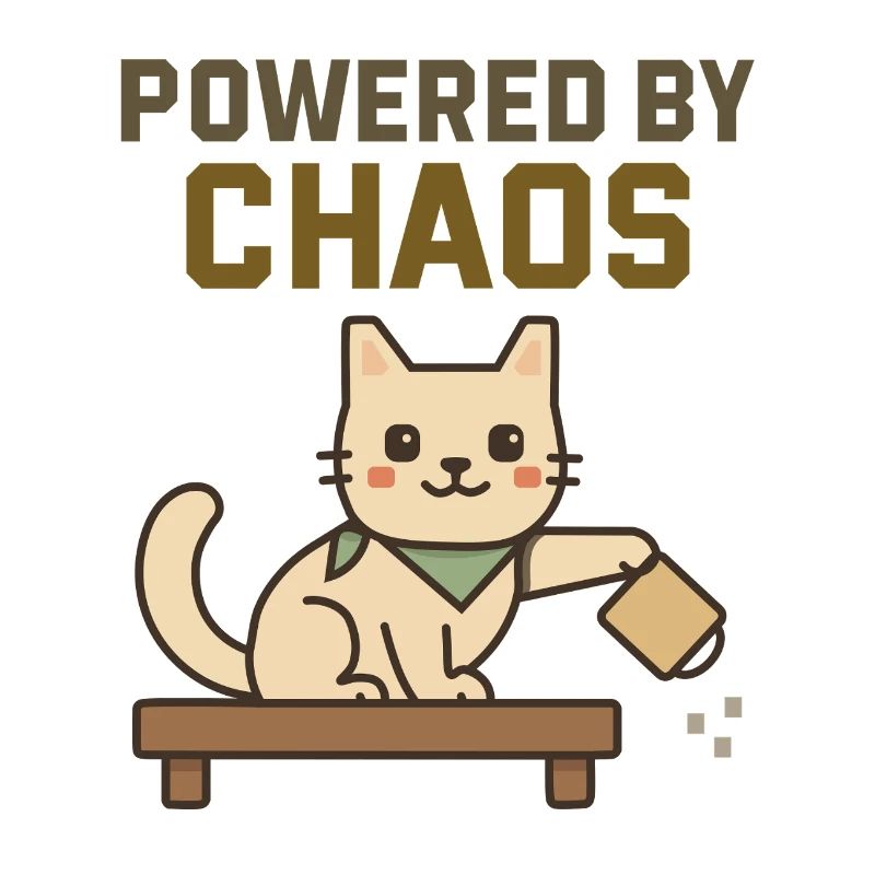 Propulsé par le Chaos - Chat Espiègle Renverse un café