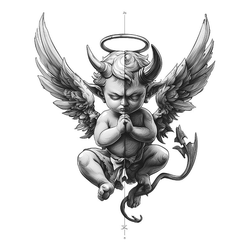 Anges et Démons : Noir et Blanc