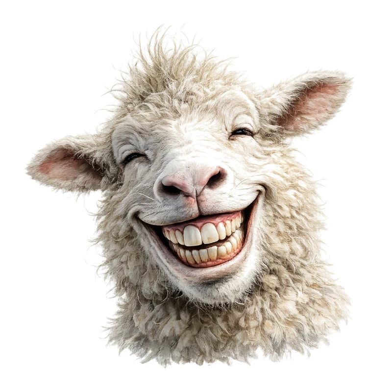 Happy Sheep Smile