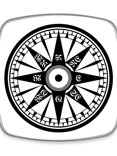 Kompass / Compass – Windrose, Schiffskompass
